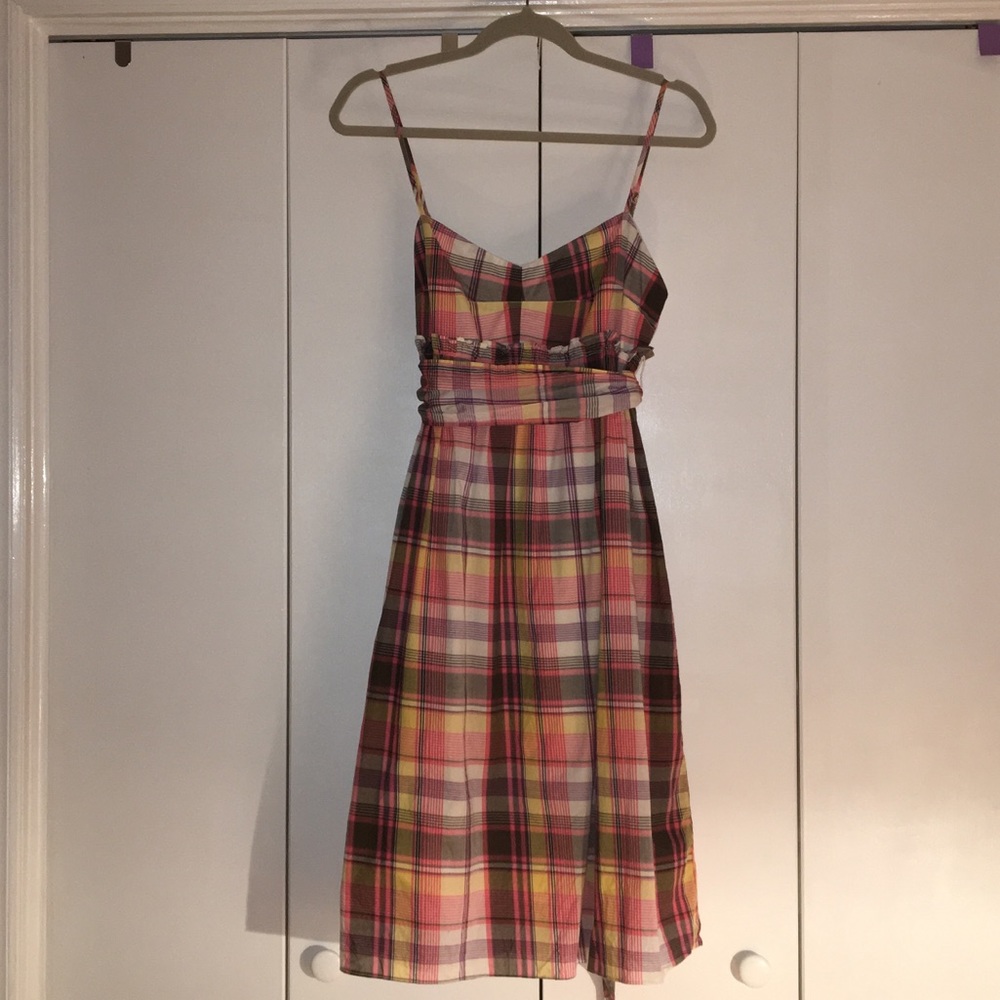 J. Crew plaid summer dress